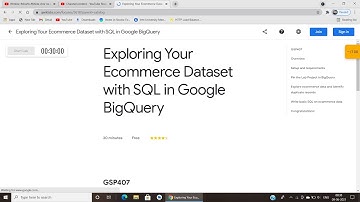 Qwiklabs   Exploring Your Ecommerce Dataset with SQL in Google BigQuery GSP407