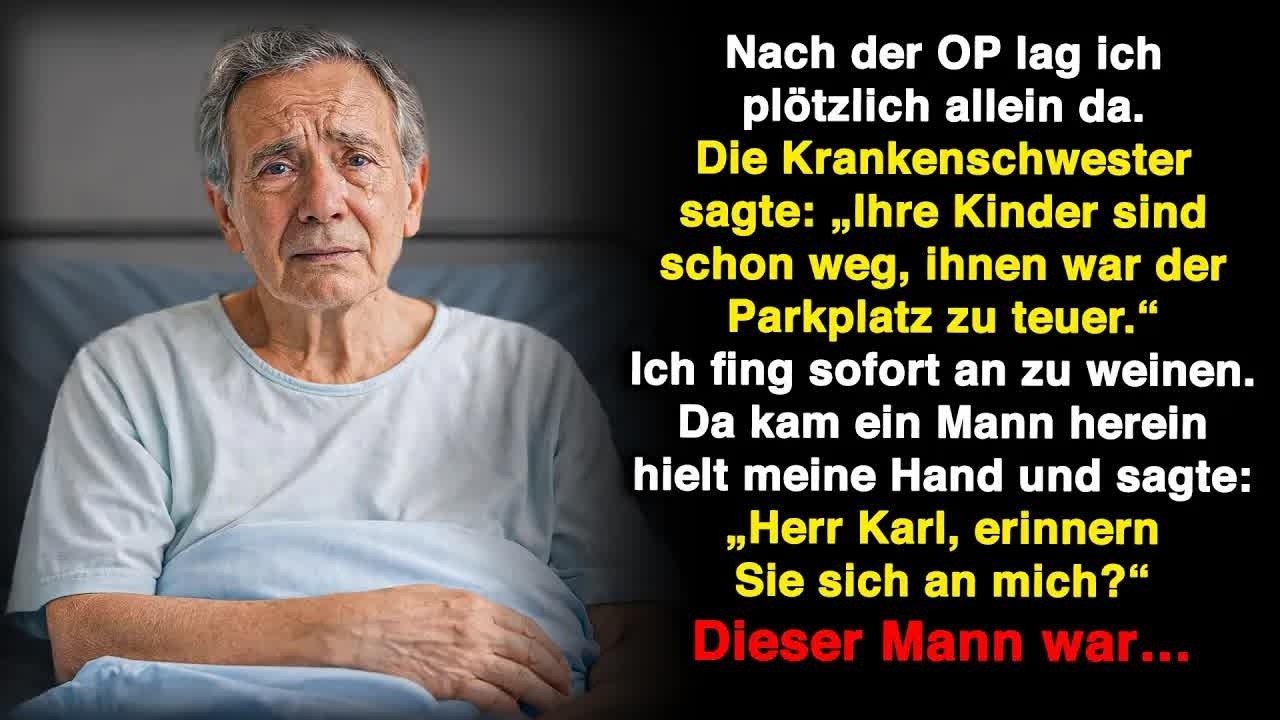 Nach der OP war ich plötzlich allein – bis ein Fremder meinen Namen flüsterte…