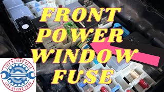 Ford C-Max 2010-2013 Petrol Front Electric Window Fuse Location