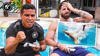 TOMOU GOL, CAI NA PISCINA! ⚽️🌊 LIRA CONVIDA @LucasFreestyle