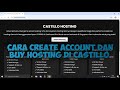 CARA CREATE ACCOUNT DAN BUY HOSTING DI CASTILLO WEBSITE