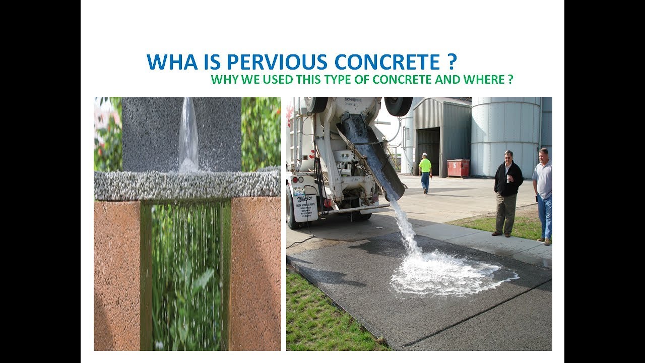 WHAT IS PERVIOUS CONCRETE WHY WE USE & WHERE? (In Hindi) YouTube