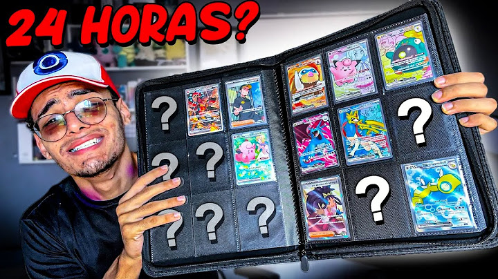PASSEI 24 HORAS TROCANDO CARTA POKEMON para COMPLETAR A  COLEÇÃO