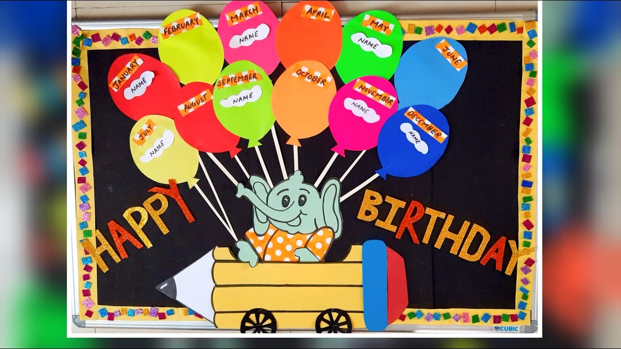 Birthday bulletin board ideas for class rooms/birthday chart ideas for ...