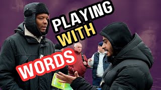 HARD TO TALK FOR CHANGING TOPICS Hamza VS Dancing Christian | Stratford Dawah