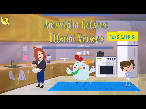 Anneciğim Gelsene Ellerini Versene Eğlenceli Çocuk Şarkısı💃🕺| Ay Bebek Şarkıları| Çocuk Şarkıları