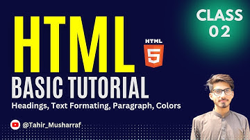 HTML Basic Tutorial in Urdu | HTML Full Course Class 2 - اردو / हिंदी