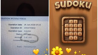 Playing and earn money from Sudoku app|it is still free|hurry up|Payment proof screenshot 5