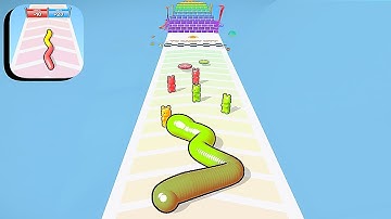Gummy Worm Go! ​- All Levels Gameplay Android,ios (Part 2)