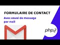 Tuto php crer un formulaire de contact avec envoi de mail