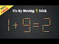 Fix by moving only 1 stick 192 matchstick puzzle
