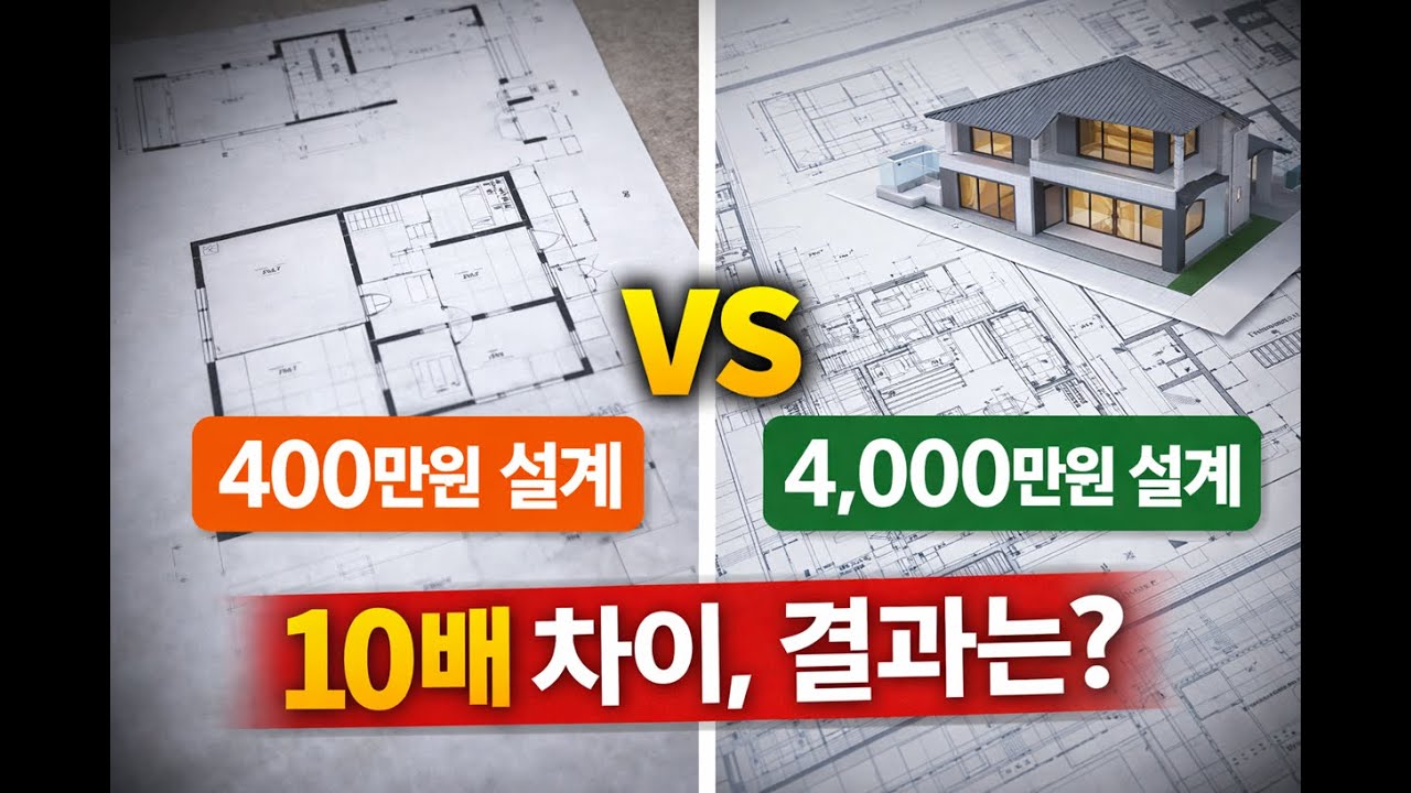 설계비 400만원 vs 4,000만원, 뭐가 다른가요?