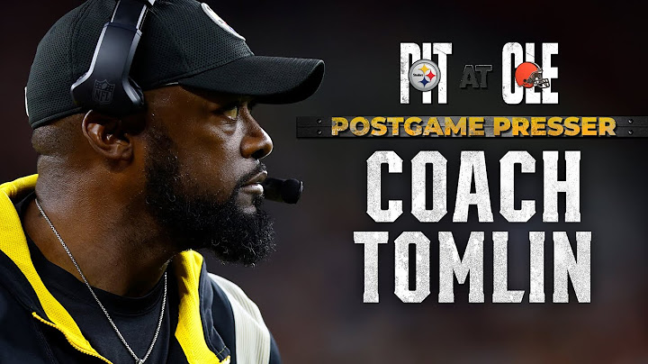 Coach Mike Tomlin Postgame Press Conference (Week 3 at Browns) | Pittsburgh Steelers
