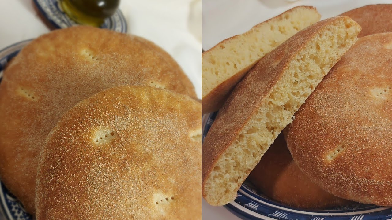  🍞🇲🇦Marokkaans brood 🇲🇦🍞huisgemaakte Marokkaans brood word je gewoon echt gelukkig. خبز مغربي