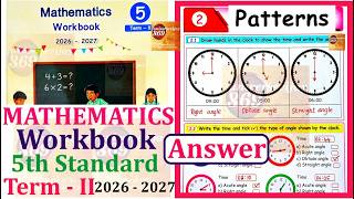 5th standard Maths workbook term 2 unit 2 Patterns l Ennum Ezhuthum Term 2 Workbook Answers2026-2027