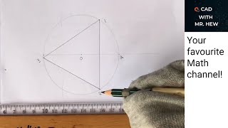 construction of a triangle in a circle