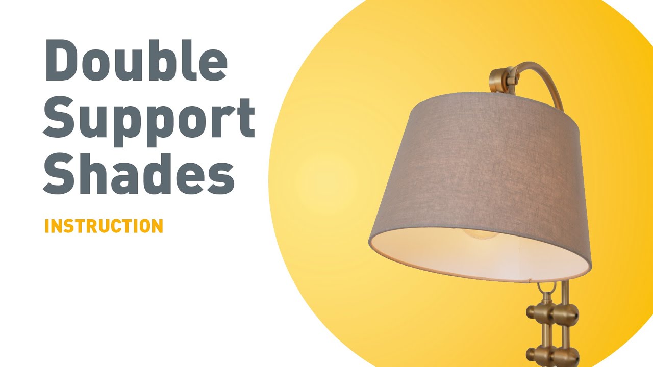 How to install a Double Support Shade | INSTRUCTION