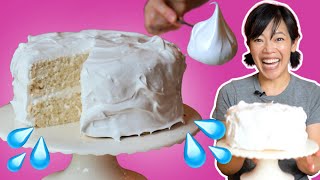 ✨Magic ICE WATER Cake &amp; 7-Minute Frosting | Mennonite Community Cookbook -- Retro Recipe