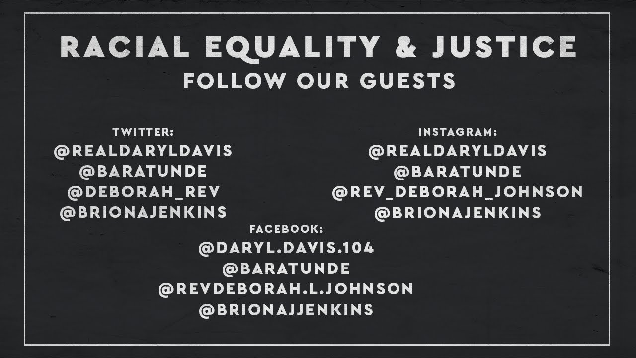 Racial Equality Justice Conversation II YouTube
