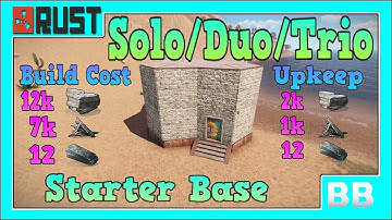 Rust 3.2 Solo/Duo/Trio Starter Base Design