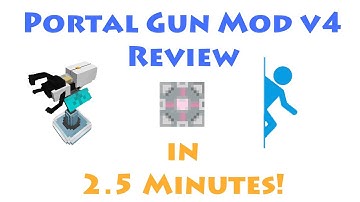Minecraft Portal Gun Mod v4 Review in 2.5 Minutes