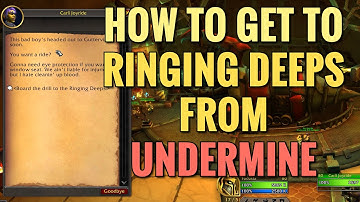 How To Get To Ringing Deeps From Undermine (WoW TWW)