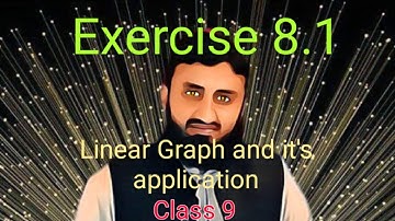 Exercise 8.1 | Linear Graph and their application | 9th class | Ghulam Mustafa