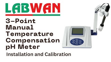LABWAN 3 Point Manual Temperature Compensation pH Meter /  pH Meter / How to Calibrate a pH Meter