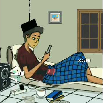 Story animasi wa waktu hujan