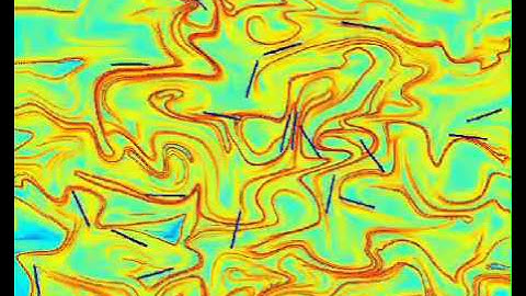 Rods in a Two Dimensional Chaotic Flow