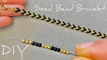 Easy Seed Bead Bracelet Tutorial: Chevron Beaded Bracelet | Beads Jewelry Making