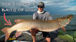 BEST MUSKY FISHING BAITS (My top 5 of 2020) Ultra clear underwater footage