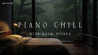 Relaxing Piano with Forest Rain🌧️🌿 Soothing Bedroom Ambiance for Deep Sleep and Stress Relief 🎹💤