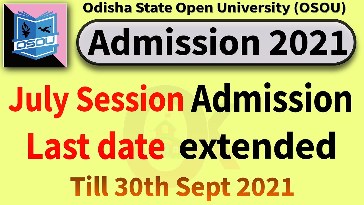 Osou admission 2021 last date extended // osou admission process // Odia Knowledge Academy