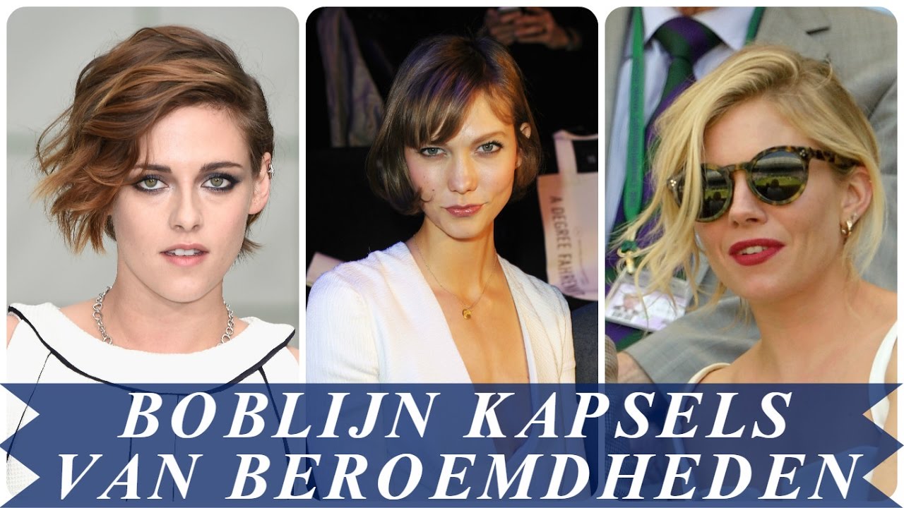 Boblijn kapsels van beroemdheden