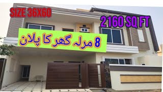 8 Marla 36x60 (2160 Sq Ft) House Plan In Pakistan