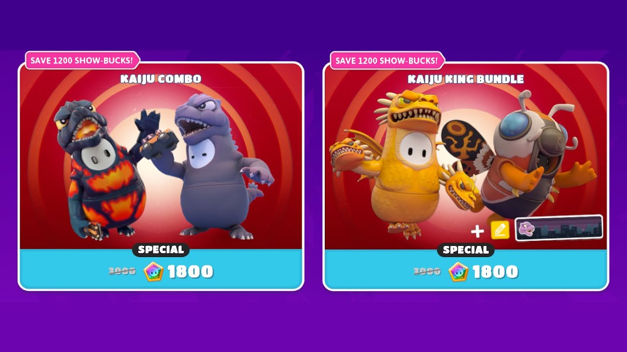 Fall Guys - Daily Item Shop - Nov. 18, 2022 🏯🦖Godzilla, Mothra, King Ghidorah, Godzilla 1995 🦉Owls