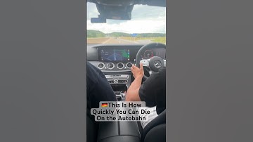 Autobahn Emergency Stop At 280 KM/h #autobahn #amg #crash
