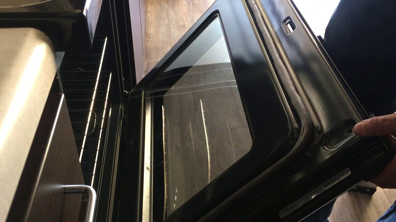How to clean glass inside oven YouTube