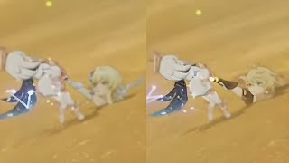 Lumine and Aether in Sumeru Side-by-Side, part 2