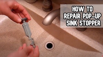 How to repair or reassemble pop-up sink stopper DIY video #diy #drainstop