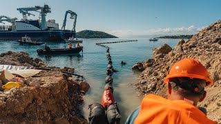 Submarine Section Completion of Crete-Attica Interconnection | Ariadne Interconnection
