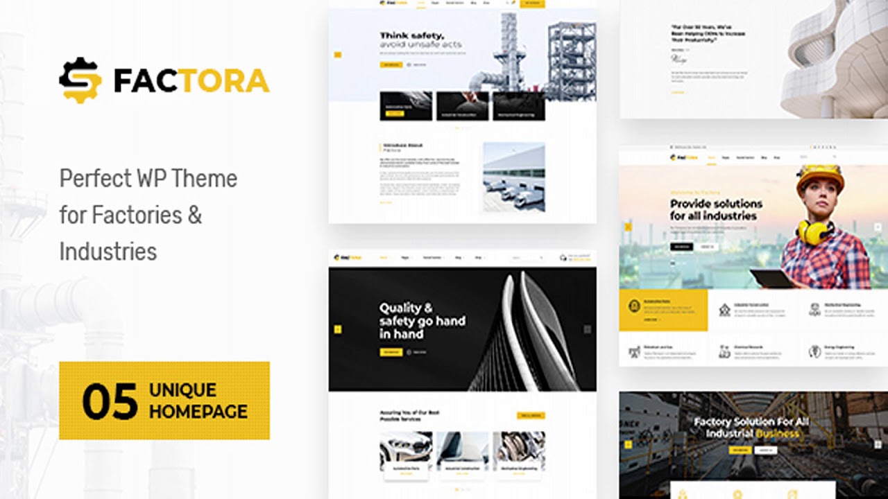 Factora - Factory, Industry Business WordPress Theme | Themeforest ...