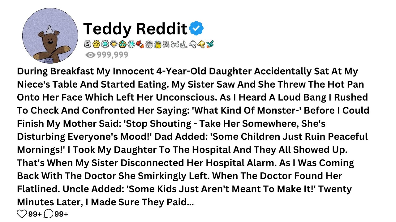 Во время завтрака моя невинная четырехлетняя дочь случайно села за стол моей племянницы и начала...