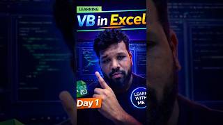 VBA in Excel from Scratch ⚡VBA = automate Excel, reduce manual work & work smarter 📈 #excel #shorts