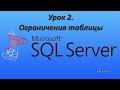 Уроки MS SQL Server. Ограничение таблицы