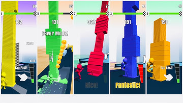 Stack Colors Run - Stack Colors Walkthrough Gameplay - All Levels Unlocked - Android Ios Gameplay