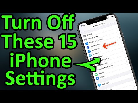 Apple iPhone 15+ Hidden Settings You Need To Turn Off Now [2021] 🔥🔥🔥