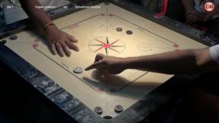 Mohammad Ghufran vs Yogesh Pardeshi Set 1 4th MCF State Ranking Carrom Tournament 26 Feb, 2017