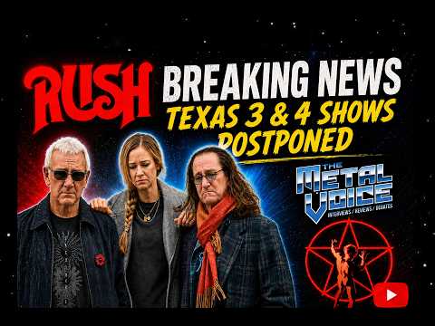 BREAKING🔴RUSH Texas Shows POSTPONED Geddy Laryngitis-Reaction, Fort Worth, USA, June 30-July 2, 2026